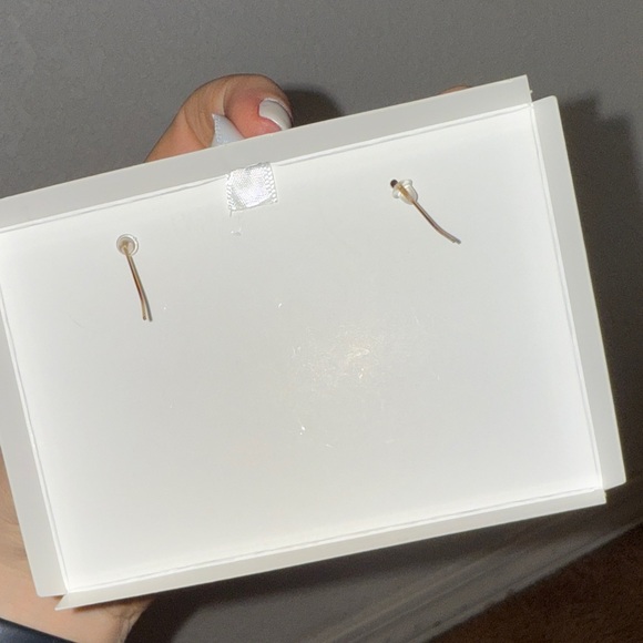 Persimmon Floral Hoop Earrings - Picture 2 of 3